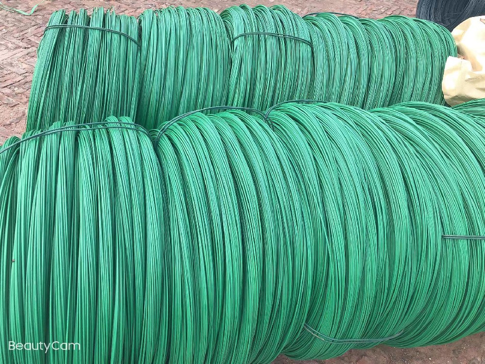 Plastic coated wire